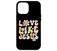 Carcasa para iPhone 12 Pro MAX Groovy Love Like Jesus Religious God Christian Graphic
