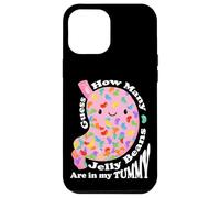 Carcasa para iPhone 12 Pro MAX Guess How Many Jelly Beans Are in my Tummy Funny Kawaii