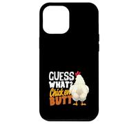 Carcasa para iPhone 12 Pro MAX Guess What Chicken Butt Funny Retro Humor Broma Niños