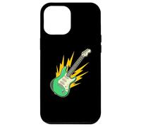Carcasa para iPhone 12 Pro MAX Guitarra eléctrica Retro Lightning Bolt Rock Music Graphic