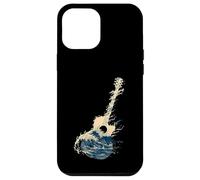 Carcasa para iPhone 12 Pro MAX Guitarra Wave Art Japonés Cool Hombres Mujeres Motivo Amante De La M