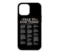 Carcasa para iPhone 12 Pro MAX Habla con Dios Hoy Cristiano Fe Oración Escritura Biblia