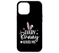 Carcasa para iPhone 12 Pro MAX Happy Easter Every Bunny Sign Every Bunny Loves Me Chicks