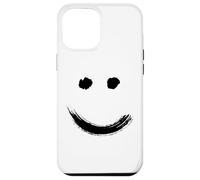 Carcasa para iPhone 12 Pro MAX Happy Pleased Face - Minimal Black Drawing