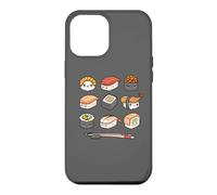 Carcasa para iPhone 12 Pro MAX Happy Sushi Anime Kawaii Set Japanese Food Lover Otaku Manga