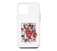 Carcasa para iPhone 12 Pro MAX Harajuku Japanese Aesthetic Red Oni Demon Mask