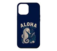Carcasa para iPhone 12 Pro MAX Hawaii Buceo Retro Aloha Caballito de mar Caretta Turtle