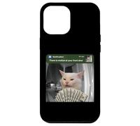 Carcasa para iPhone 12 Pro MAX Hay Movimiento en tu Puerta de Entrada Funny Cat Motion Meme