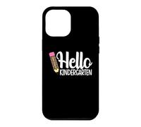 Carcasa para iPhone 12 Pro MAX Hello Kindergarten Teacher Leopard Pencil Regreso a la Escuela