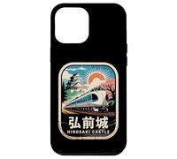 Carcasa para iPhone 12 Pro MAX Hirosaki Castle Japón Retro Tren Vintage Kanji Souvenir