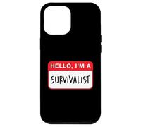 Carcasa para iPhone 12 Pro MAX Hola, Soy un superviviente - Divertido