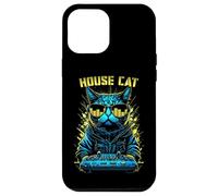 Carcasa para iPhone 12 Pro MAX House Cat DJ Rave EDM Music Deejay Equalizer Gafas de Sol