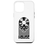 Carcasa para iPhone 12 Pro MAX House Music DJ Disco de Vinilo Amante de la música Ecualizador Skull LP