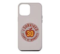 Carcasa para iPhone 12 Pro MAX Humor de Maestros Jubilados: sobreviví 30 años de Lunes