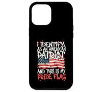 Carcasa para iPhone 12 Pro MAX I Identify As An American Patriot This Is My Pride Flag