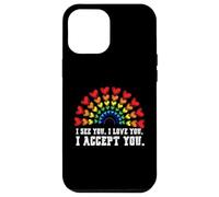 Carcasa para iPhone 12 Pro MAX I See I Love You I Accept You LGBTQ Ally Gay Pride