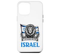 Carcasa para iPhone 12 Pro MAX I Stand with Israel Hebreo Lion Flag Design