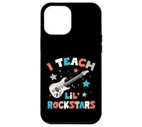 Carcasa para iPhone 12 Pro MAX I Teach Lil' Rockstars, Profesor de música Rock, Banda de Guitarra