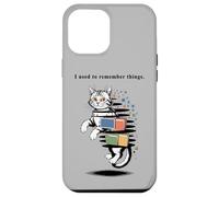 Carcasa para iPhone 12 Pro MAX I Used to Remember Things... Funny PC Inept Cat Retro