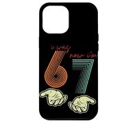 Carcasa para iPhone 12 Pro MAX I Was 6 Now I'm 7 Funny 7th Birthday Retro Hands Meme Girls
