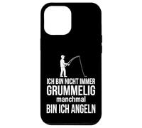 Carcasa para iPhone 12 Pro MAX Ich Bin Nicht Immer grummelig manchmal Bin ich Angeln