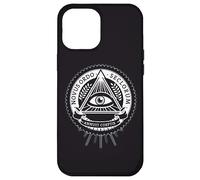 Carcasa para iPhone 12 Pro MAX Illuminati Todo lo Viendo Ojo conspiración ilusión pirámide