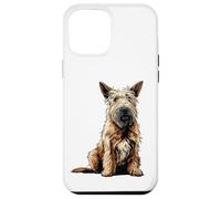 Carcasa para iPhone 12 Pro MAX Ilustración de Perro Berger Picard