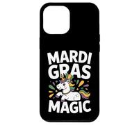 Carcasa para iPhone 12 Pro MAX Ilustración de Unicornio mágico de Mardi Gras