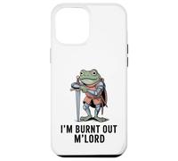 Carcasa para iPhone 12 Pro MAX Im Burnt out MLord Funny Knight Frog Meme Boys Men Sarcastic