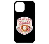 Carcasa para iPhone 12 Pro MAX I'm Just Here For The Snacks Baseball Match Day Fan Mujer