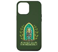 Carcasa para iPhone 12 Pro MAX Im Not Old I'm Medieval Funny Frog Knight Fantasía Humor