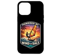 Carcasa para iPhone 12 Pro MAX Impulsado por Wind and Salt Windfurfer Windsurfing Lover Joke