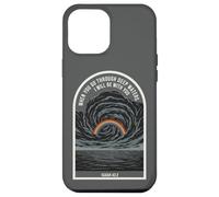 Carcasa para iPhone 12 Pro MAX Isaías 43 2 Verso de la Biblia de fe Cristiana Rainbow Deep Waters