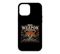 Carcasa para iPhone 12 Pro MAX Isaías bíblica 54 17 No Hay Arma formada fe
