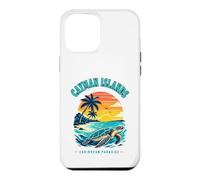 Carcasa para iPhone 12 Pro MAX Islas Caimán Caribbean Paradise Sea Turtle Sunset Camiseta