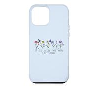Carcasa para iPhone 12 Pro MAX It Is Well with My Soul Women Christian Themed Bible Verse
