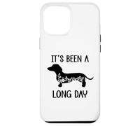 Carcasa para iPhone 12 Pro MAX Its Been a Long Day Dachshund Funny Doxie Mom Dachshund Mama