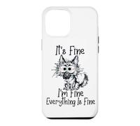 Carcasa para iPhone 12 Pro MAX It's Fine Im Fine Everything Fine Funny German Shepherd Dog0
