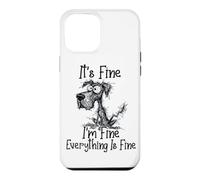 Carcasa para iPhone 12 Pro MAX It's Fine I'm Fine Everything is Fine Funny Great Danés Dog