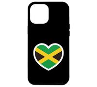 Carcasa para iPhone 12 Pro MAX Jamaica Heart Independence Day Jamaican Pride Bandera de Jamaica