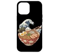 Carcasa para iPhone 12 Pro MAX Japonés Ramen Bowl Ocean Kanagawa Wave Anime Food Noodle