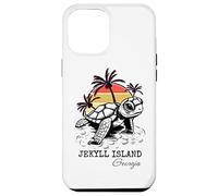 Carcasa para iPhone 12 Pro MAX Jekyll Island Georgia Sea Turtle Preserve 70s Estilo Retro