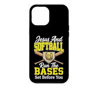 Carcasa para iPhone 12 Pro MAX Jesus and Softball Run The Bases Set Before You