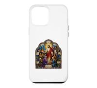 Carcasa para iPhone 12 Pro MAX Jesús Bienaventuranzas Sermón Mosaico Gótico Arte Cristiano Icono