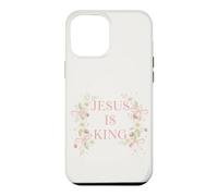 Carcasa para iPhone 12 Pro MAX Jesus Is King Christian Faith Floral Daisy Fresa