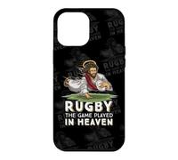 Carcasa para iPhone 12 Pro MAX Jesús Jugando al Rugby Rugby - The Game Played In Heaven