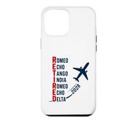 Carcasa para iPhone 12 Pro MAX Jubilación piloto de avión del Alfabeto fonético Retirado 2028