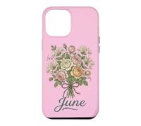 Carcasa para iPhone 12 Pro MAX June Birth Flower Rose & Honeysuckle Floral Birthday