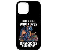 Carcasa para iPhone 12 Pro MAX Just A Girl Who Loves Dragons and Books Lector De Fantasía