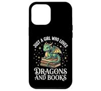 Carcasa para iPhone 12 Pro MAX Just A Girl Who Loves Dragons and Books Lector De Fantasía